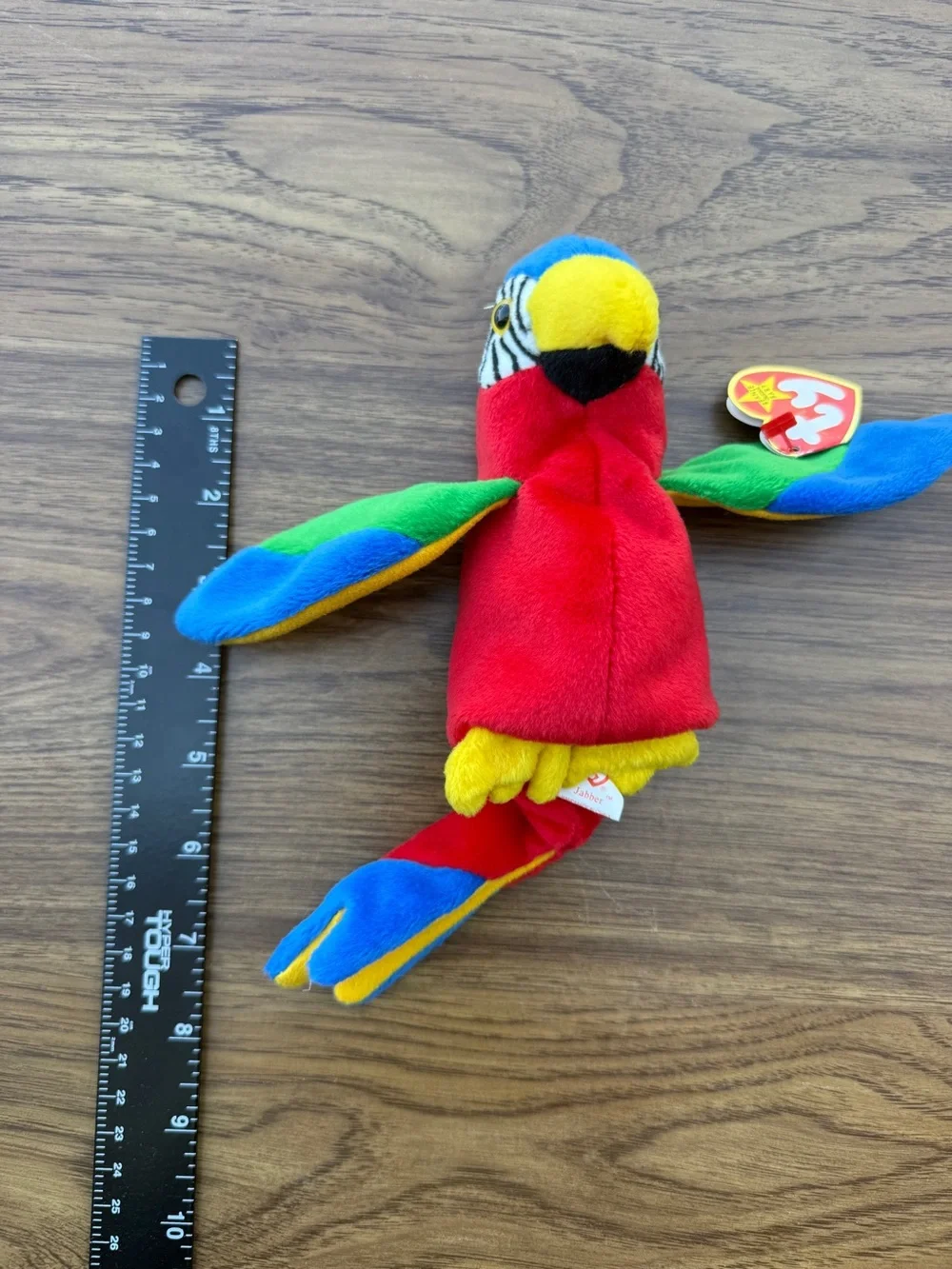 Ty Multicolor Parrot Plush - Red, Blue, Green, Yellow